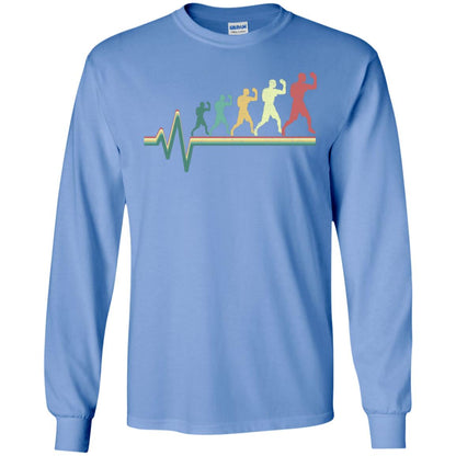 Boxing Heartbeat Boxer Gift Shirt Carolina Blue