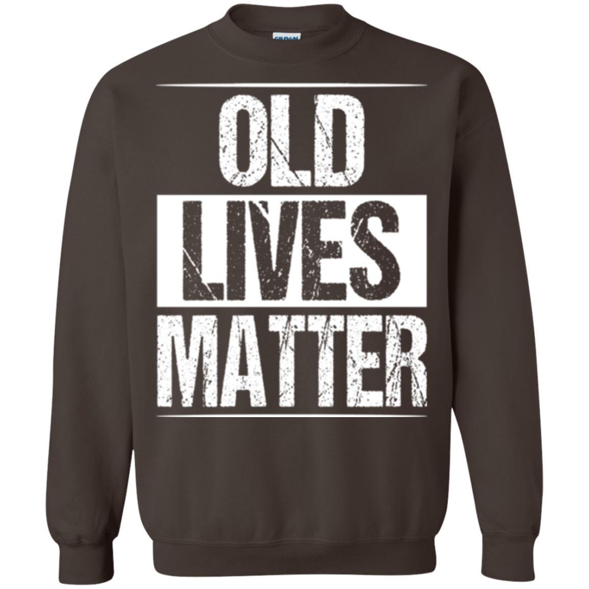 Elderly Seniors T-shirt Old Lives Matter T-shirt Dark Chocolate
