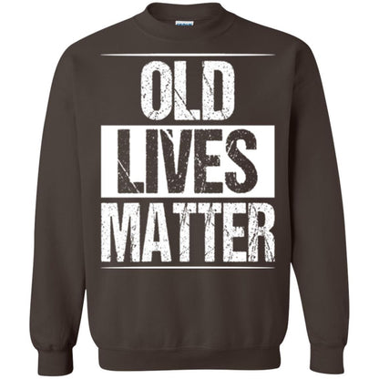Elderly Seniors T-shirt Old Lives Matter T-shirt Dark Chocolate