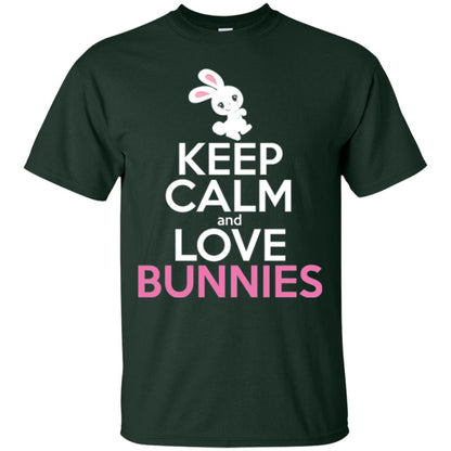 Bunny T-shirt Keep Calm And Love Bunnies Forest