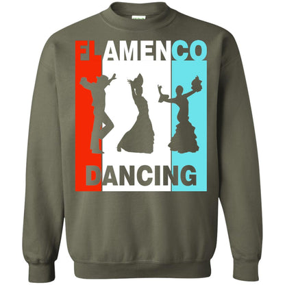 Flamenco Dancing Spanish Dance And Music Lover Shirt Military Green