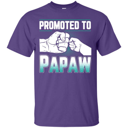 Promoted To Papaw Papa T-shirt Purple