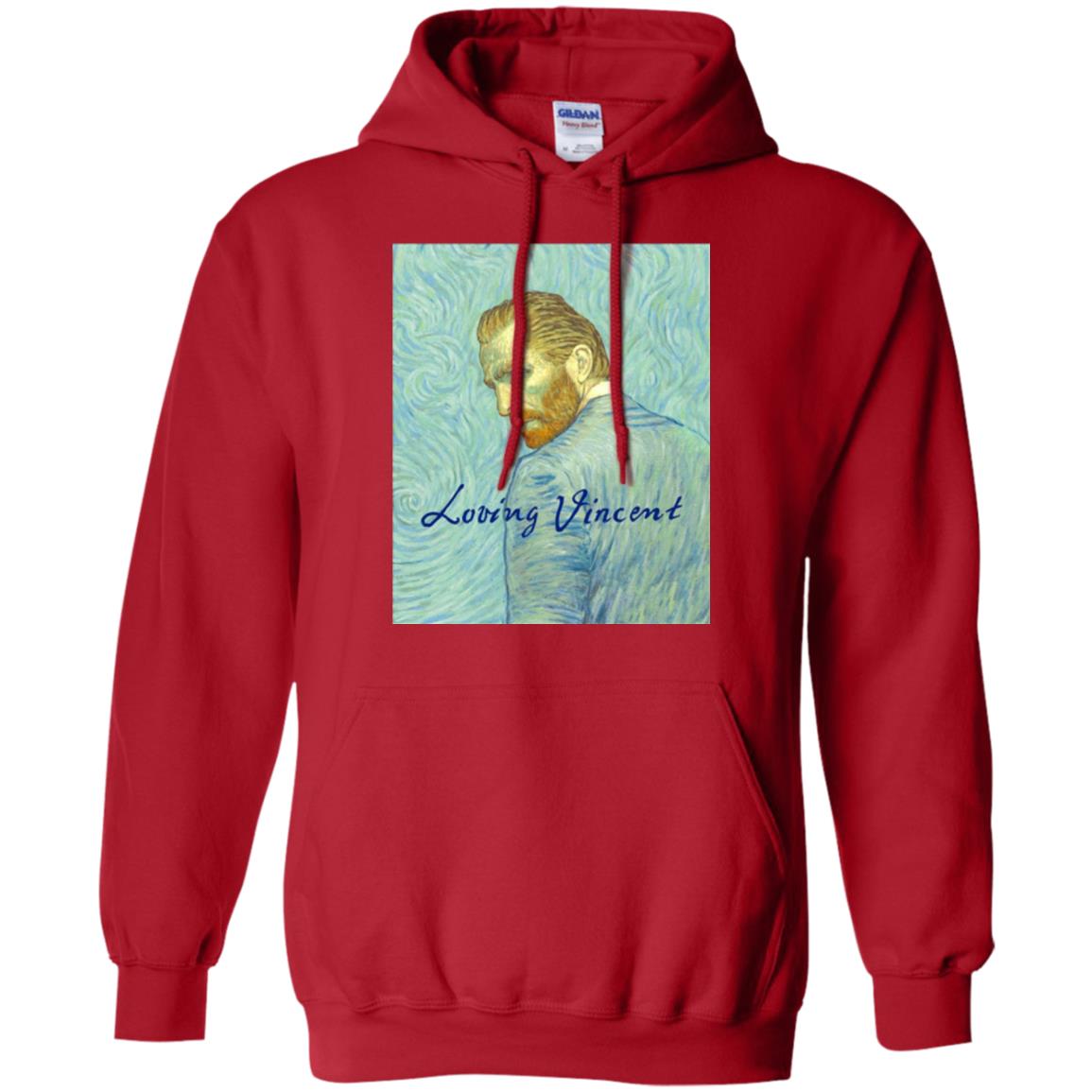Movie Poster T-shirt Loving Vincent Red