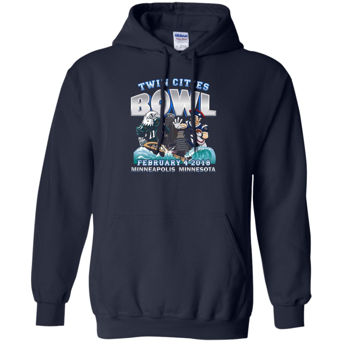 Football Lover T-shirt Twin Cities Bowl Navy