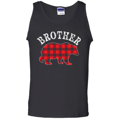 Christmas T-shirt Red Plaid Brother Bear Black