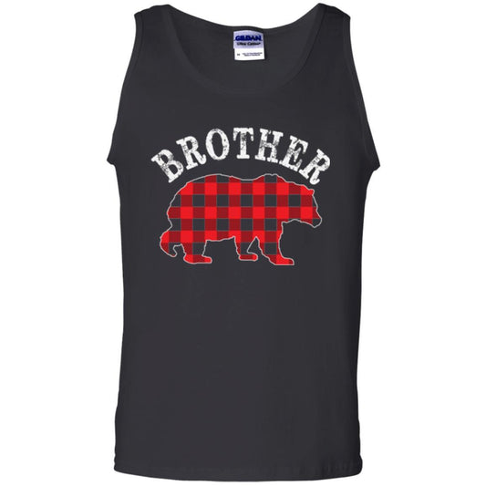 Christmas T-shirt Red Plaid Brother Bear Black