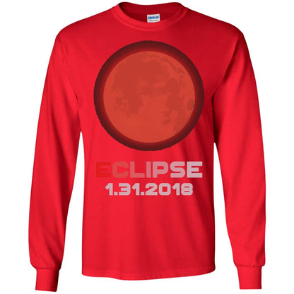 Eclipse January 31st 2018 Total Lunar Eclipse T-shirt Red