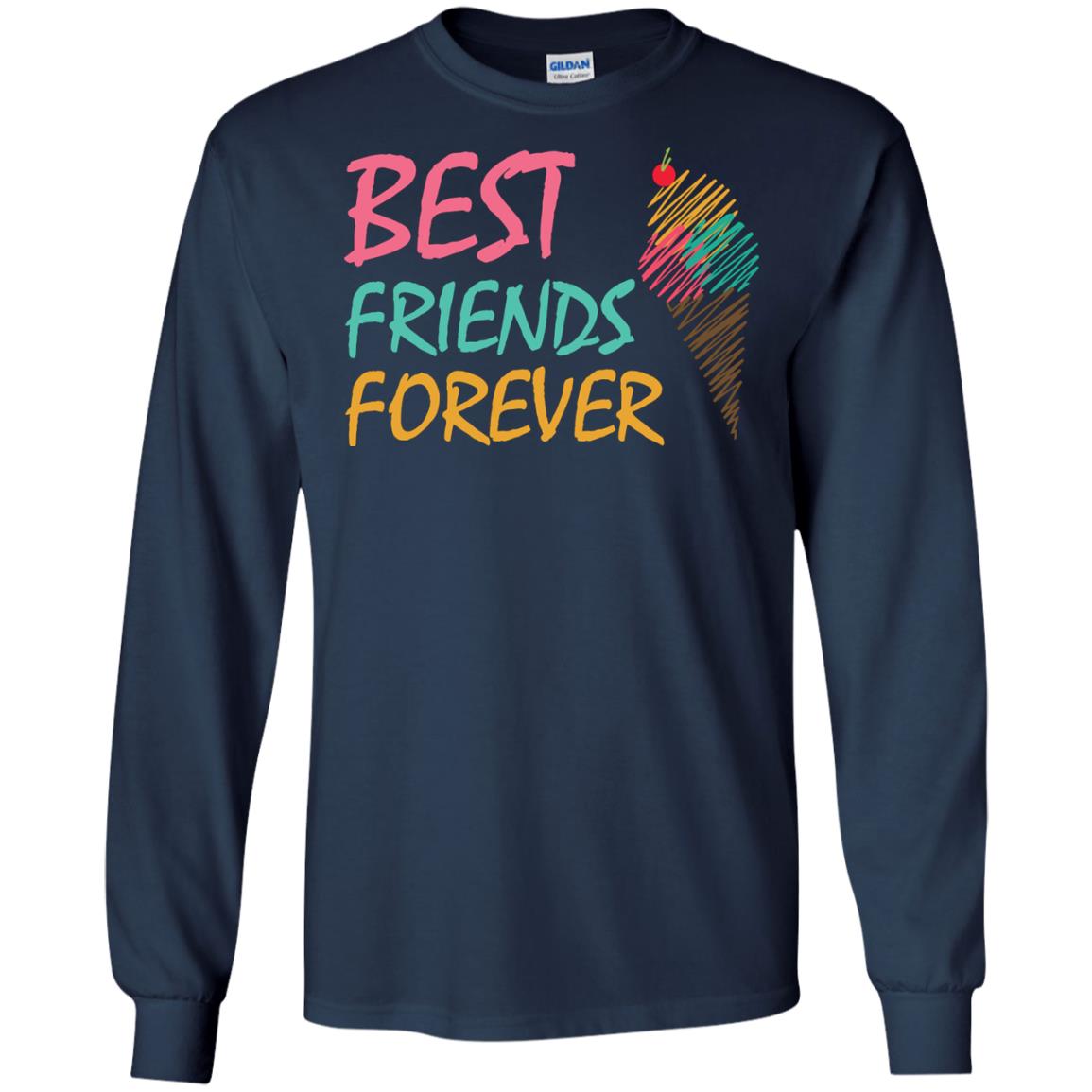 Best Friends Forever Ice Cream Lover T-shirt Navy
