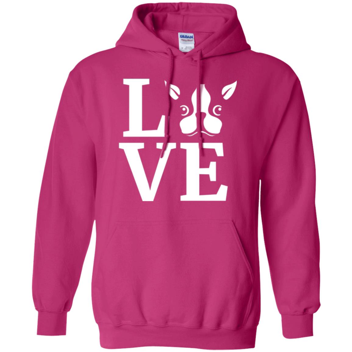 Dog Lovers T-shirt I Love My Boston Terrier Heliconia