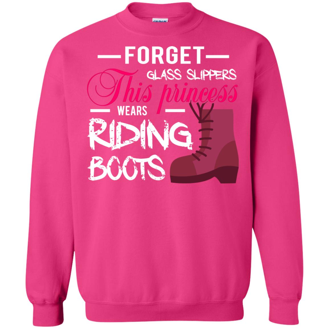 Forget Glass Slippers This Princess Wears Riding Boots Horse Riding T-shirt Heliconia