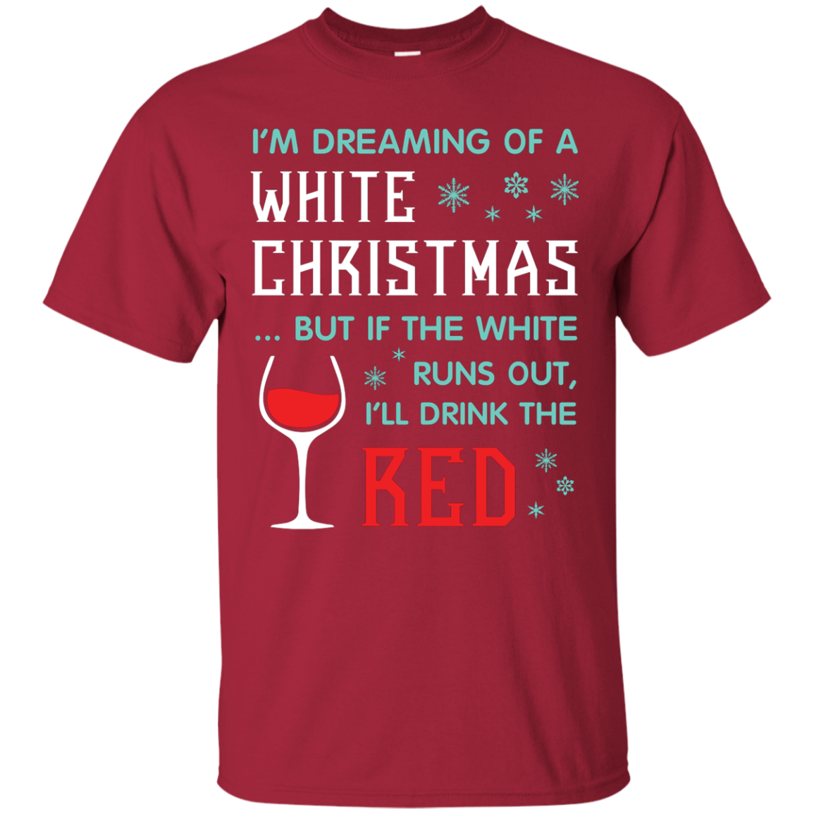 Christmas T-shirt I'm Dreaming Of A White Christmas Cardinal