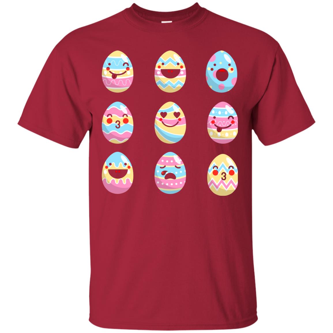 Egg Emoji Easter Happy Egg Hunt For Kids T-shirt Cardinal