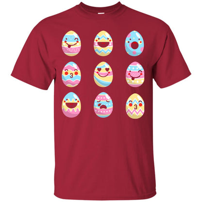 Egg Emoji Easter Happy Egg Hunt For Kids T-shirt Cardinal