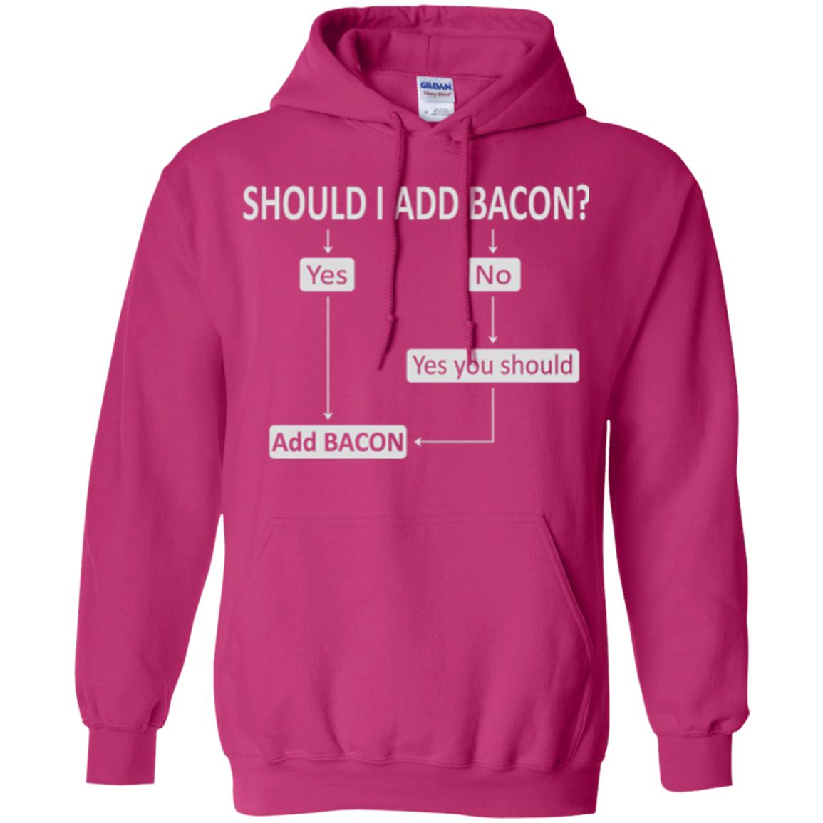 Bacon Lovers T-shirt Shoud I Add Bacon Heliconia