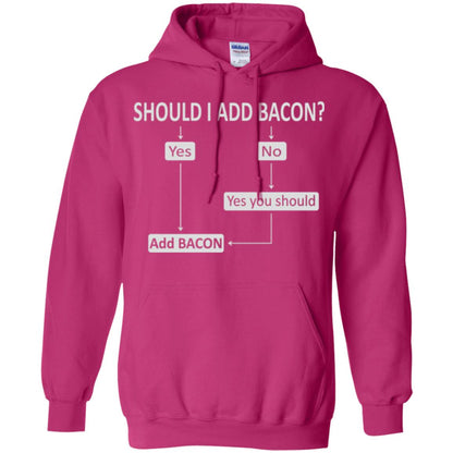 Bacon Lovers T-shirt Shoud I Add Bacon Heliconia