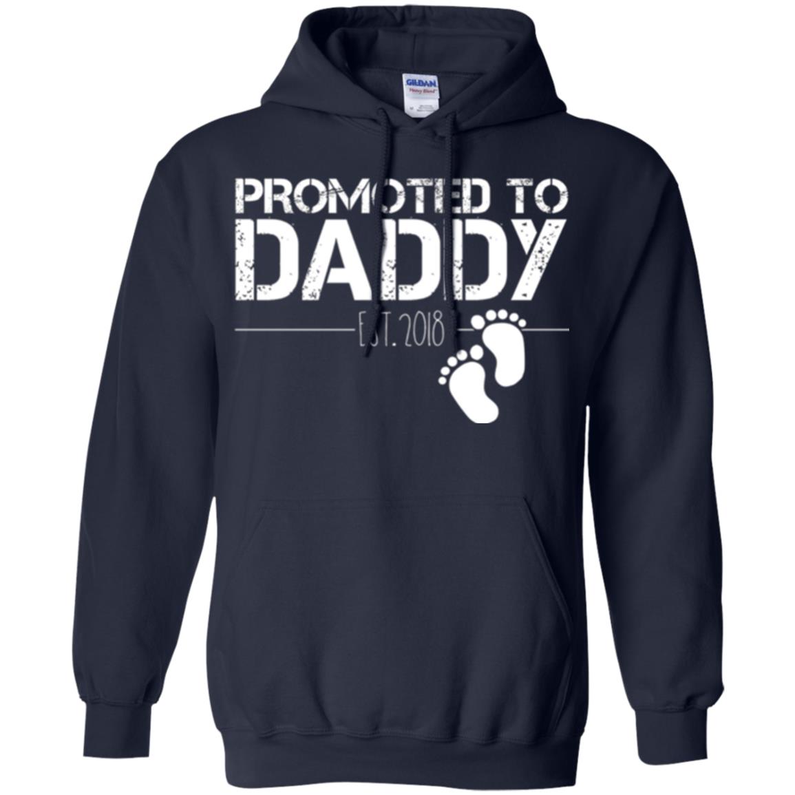 Daddy T-shirt Promoted To Daddy Est 2018 Navy