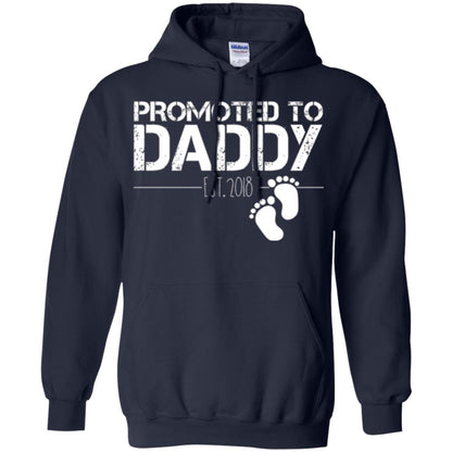 Daddy T-shirt Promoted To Daddy Est 2018 Navy