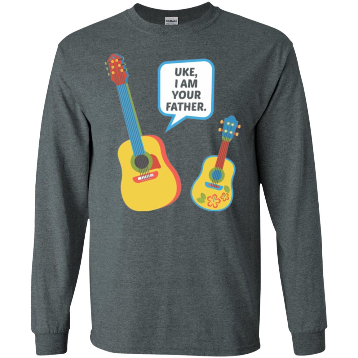 Ukulele Lovers T-shirt Uke I Am Your Father Dark Heather