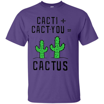 Funny Cactus Shirt Cact I Cact You Purple