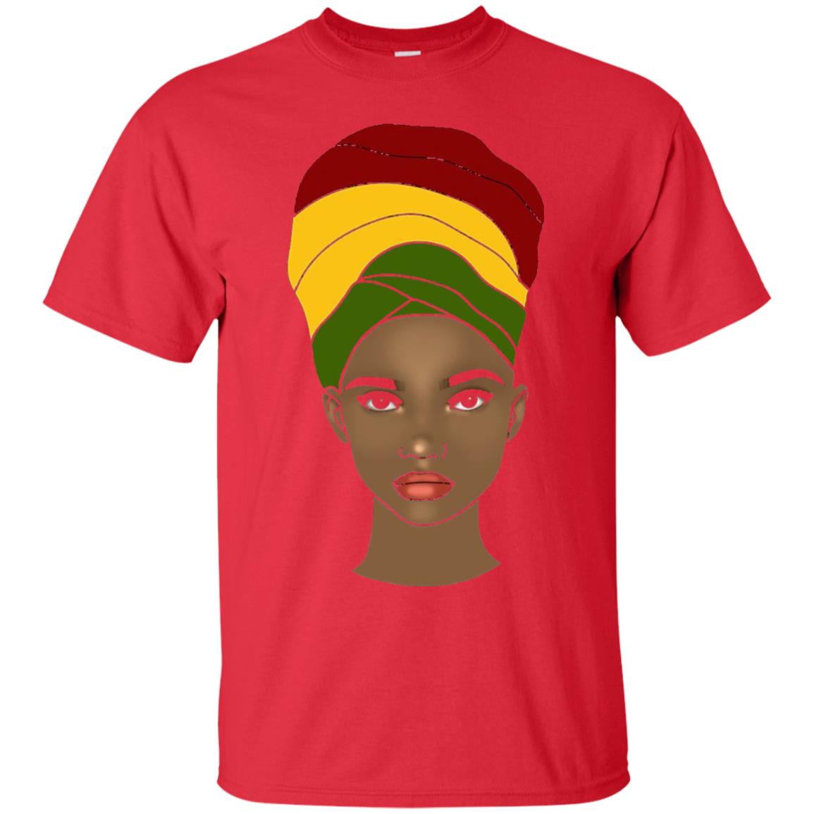 Melanin Rocks African Queen Melanin T-shirt Red