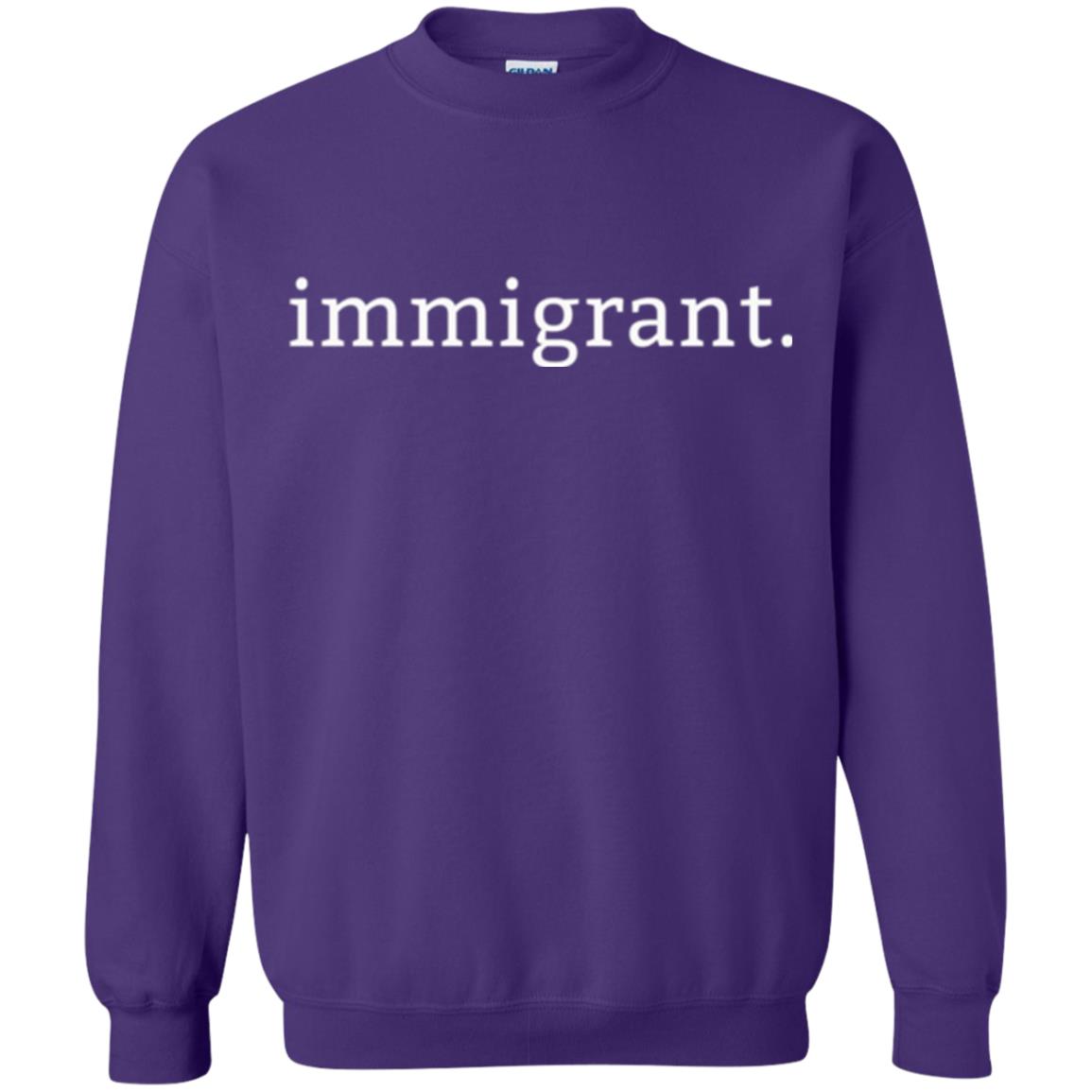 Anti Racism T-shirt Immigrant Simple Minimalist Purple
