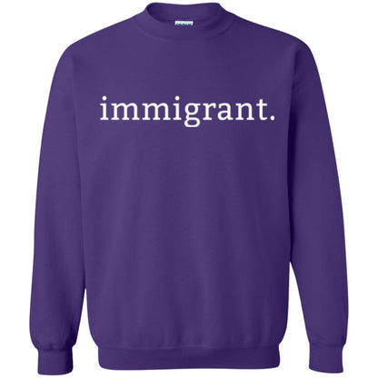 Anti Racism T-shirt Immigrant Simple Minimalist Purple