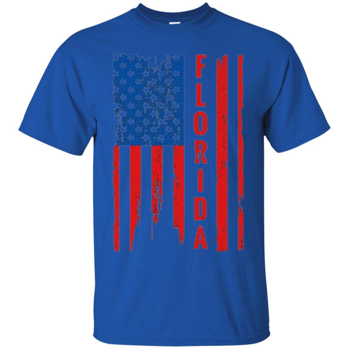 Florida State T-shirt American Flag Royal