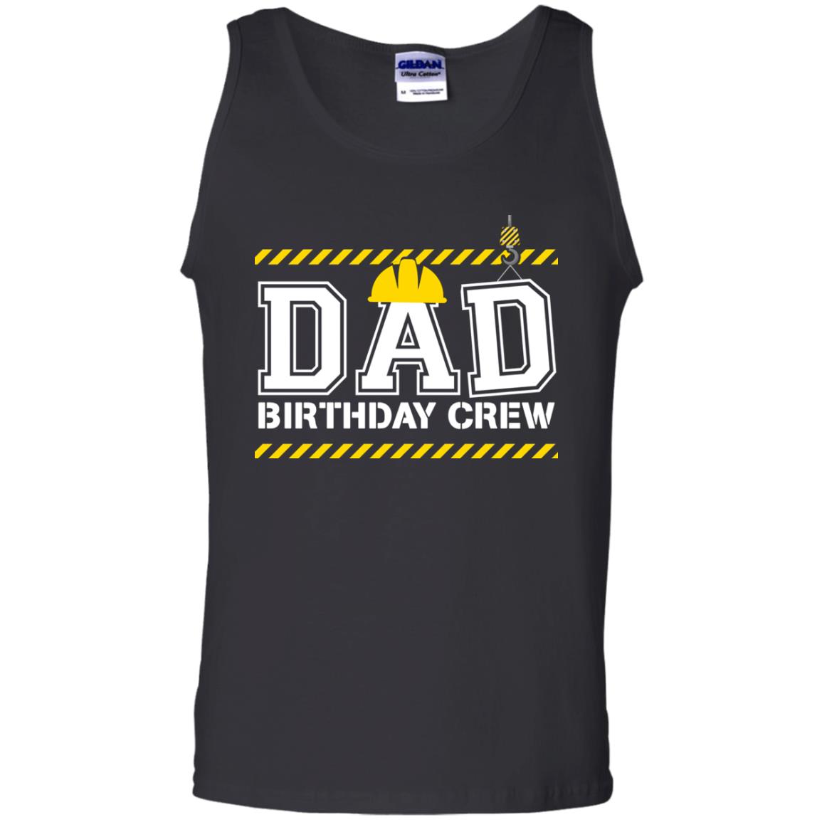 Dad Birthday Crew Construction Worker Shirt Daddy Black