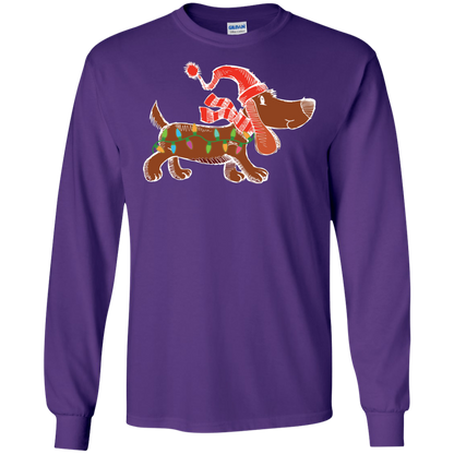 Dog Lover T-Shirt Christmas Lights Labrador Retriever Dog Lover Purple