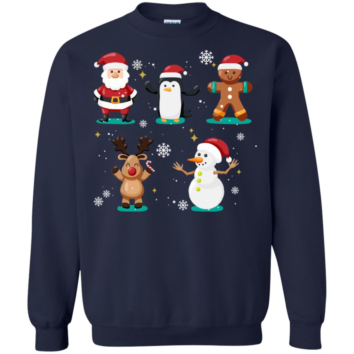 Christmas Character Ideas Gift Shirt Navy