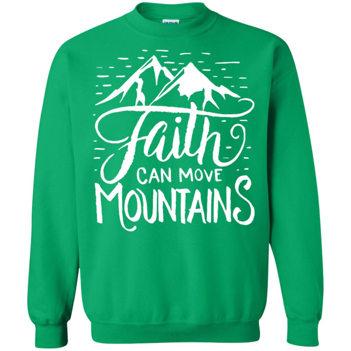 Faith Can Move Mountains Christian Gift Shirt Irish Green