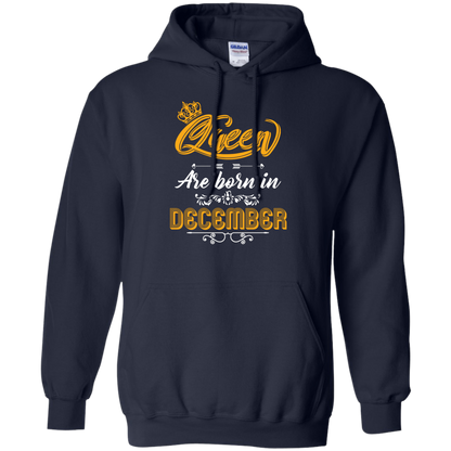 Brithday T-Shirt Queen Are Born In December Navy