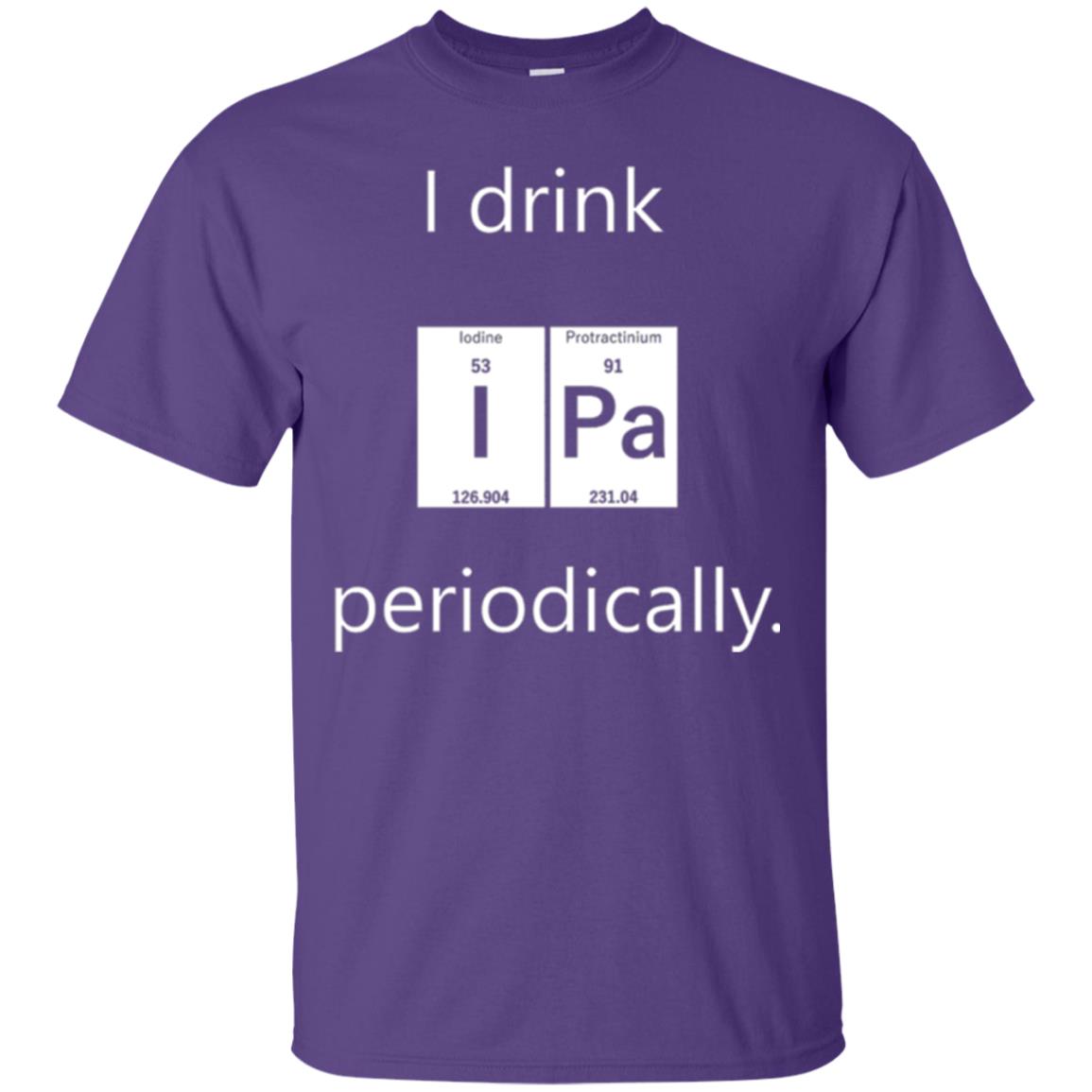 Chemistry T-shirt Drink Ipa Periodically Purple