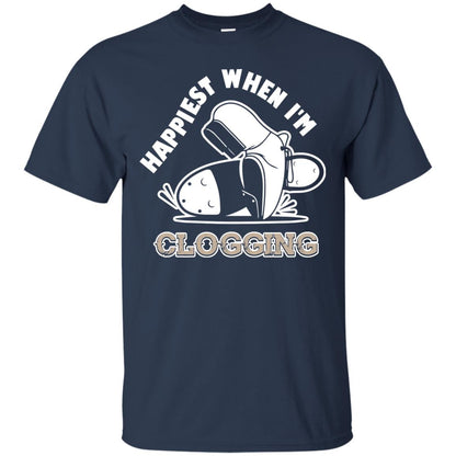 Clogger T-shirt Happiest When I'm Clogging Navy
