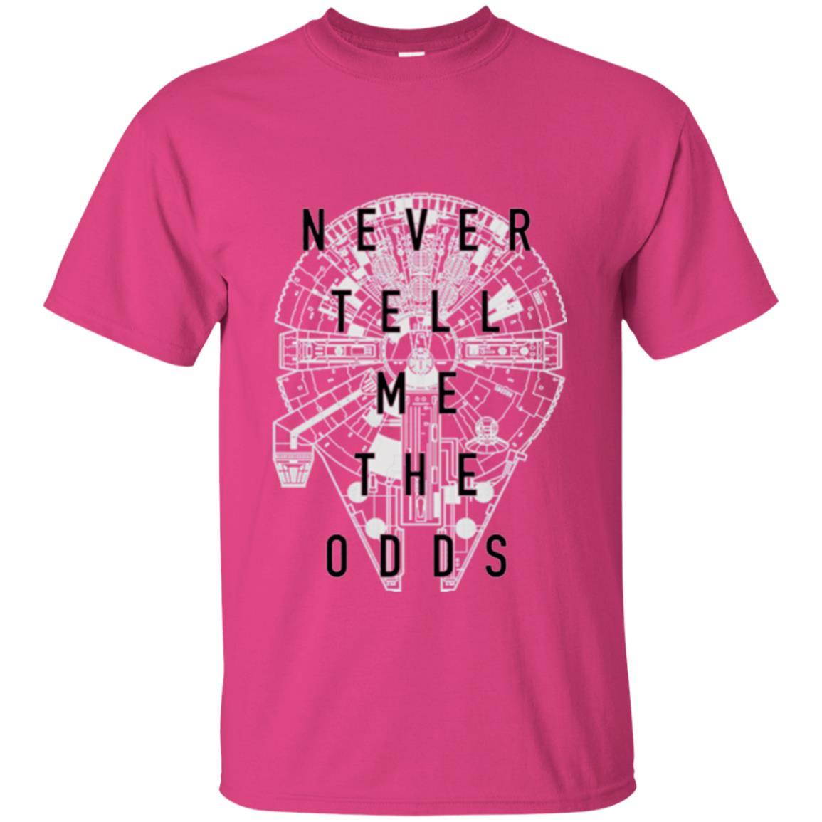 Film T-shirt Falcon Never Tell Me The Odds T-shirt Heliconia
