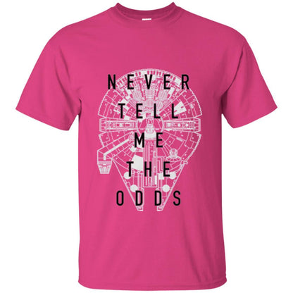 Film T-shirt Falcon Never Tell Me The Odds T-shirt Heliconia