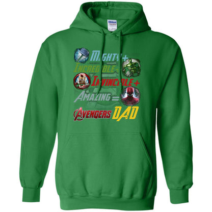 Mighty Incredible Invincible Amazing Dad Movie Fan T-shirt Irish Green