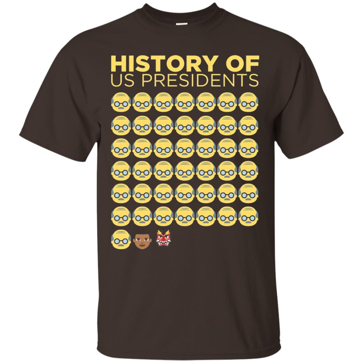 Anti Trump T-shirt History Of Us Presidents Dark Chocolate