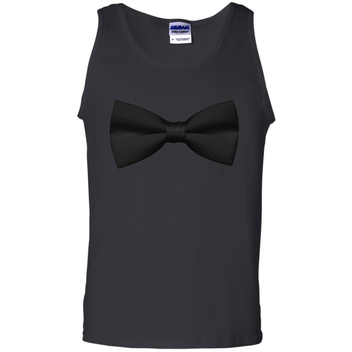 Big Black Bow Tie Tee Shirt Black