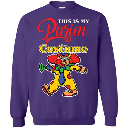 Purim Day T-shirt This Is My Purim Costume Purple
