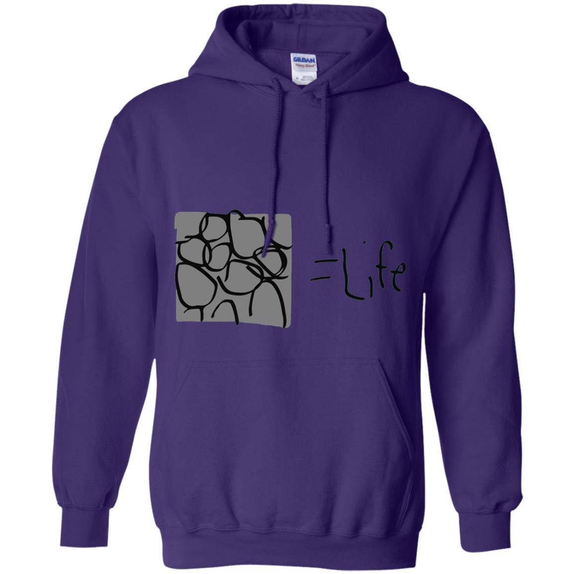 Cobblestone Equals Life Video Game Gamers Shirt Purple