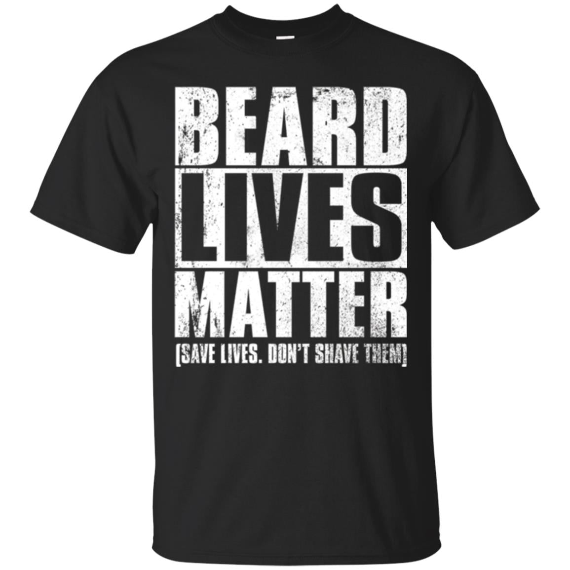 Beared Men T-shirt Beared Lives Matter Black