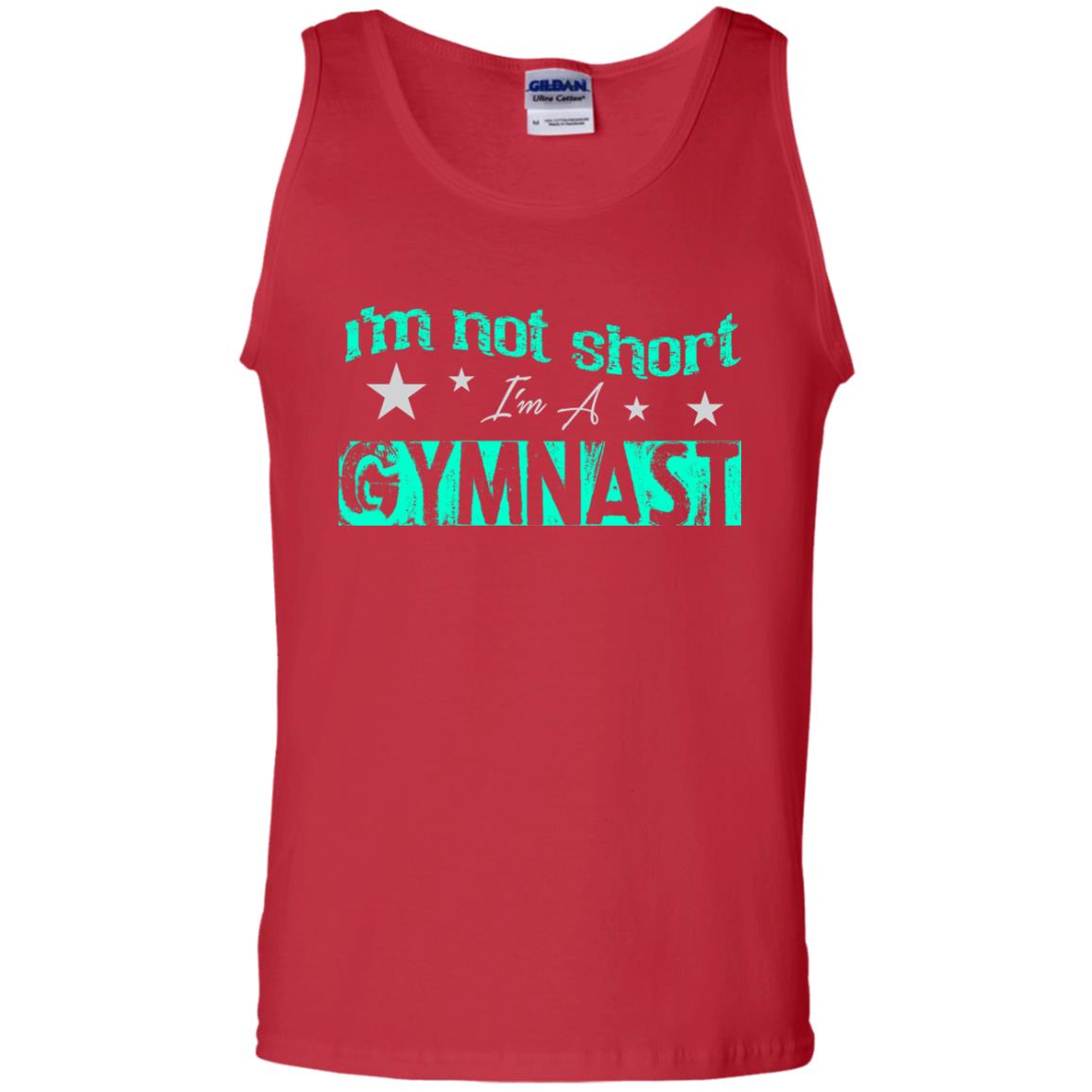 Gymnast T-shirt I_m Not Short I_m A Gymnast Red