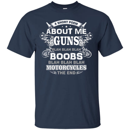 A Short Poem About Me Guns Blah Boobs Blah Motorcycles The End Navy