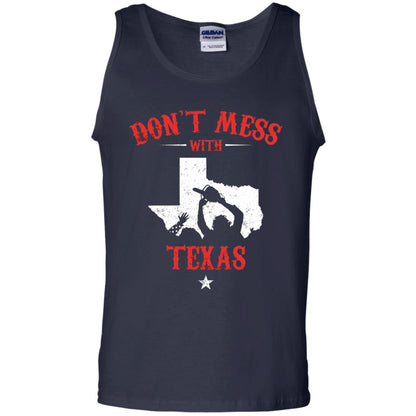 Don_t Mess With Texas Chainsaw T-shirt Navy