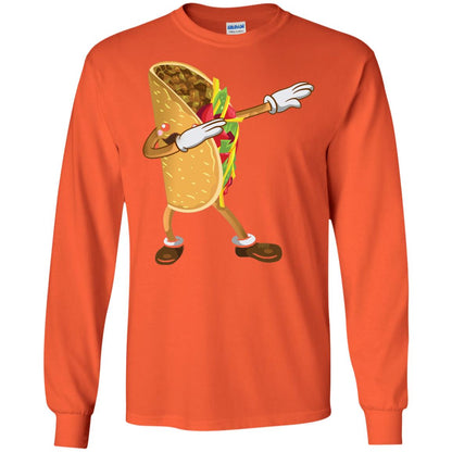 Dabbing Taco Shirt Funny Cinco De Mayo 2018 Orange