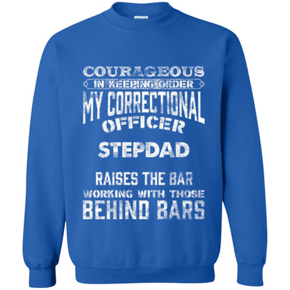 Daddy T-shirt Correctional Officer Step Dad Support Royal