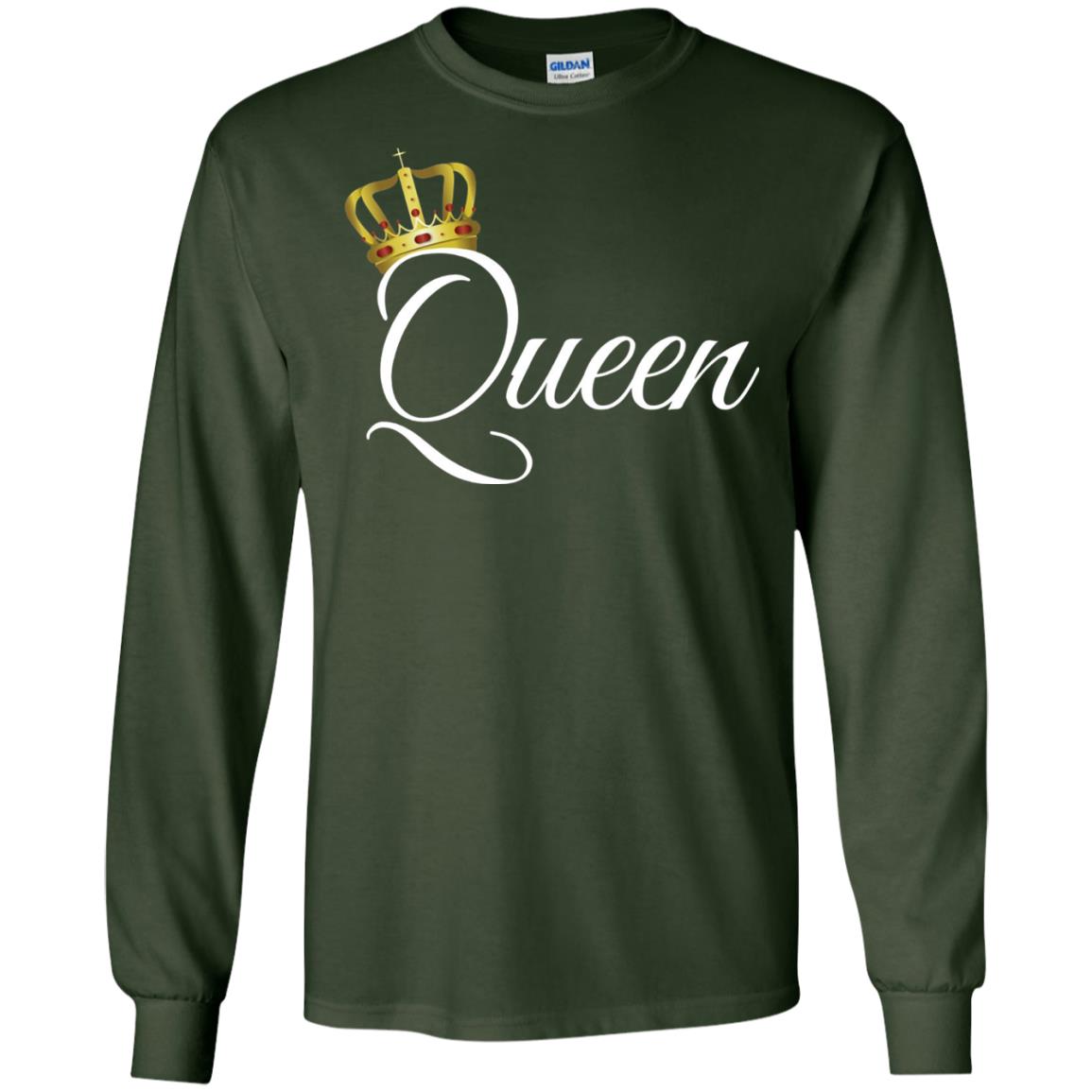 King And Queen T-shirt Matching Couple Outfits Forest Green