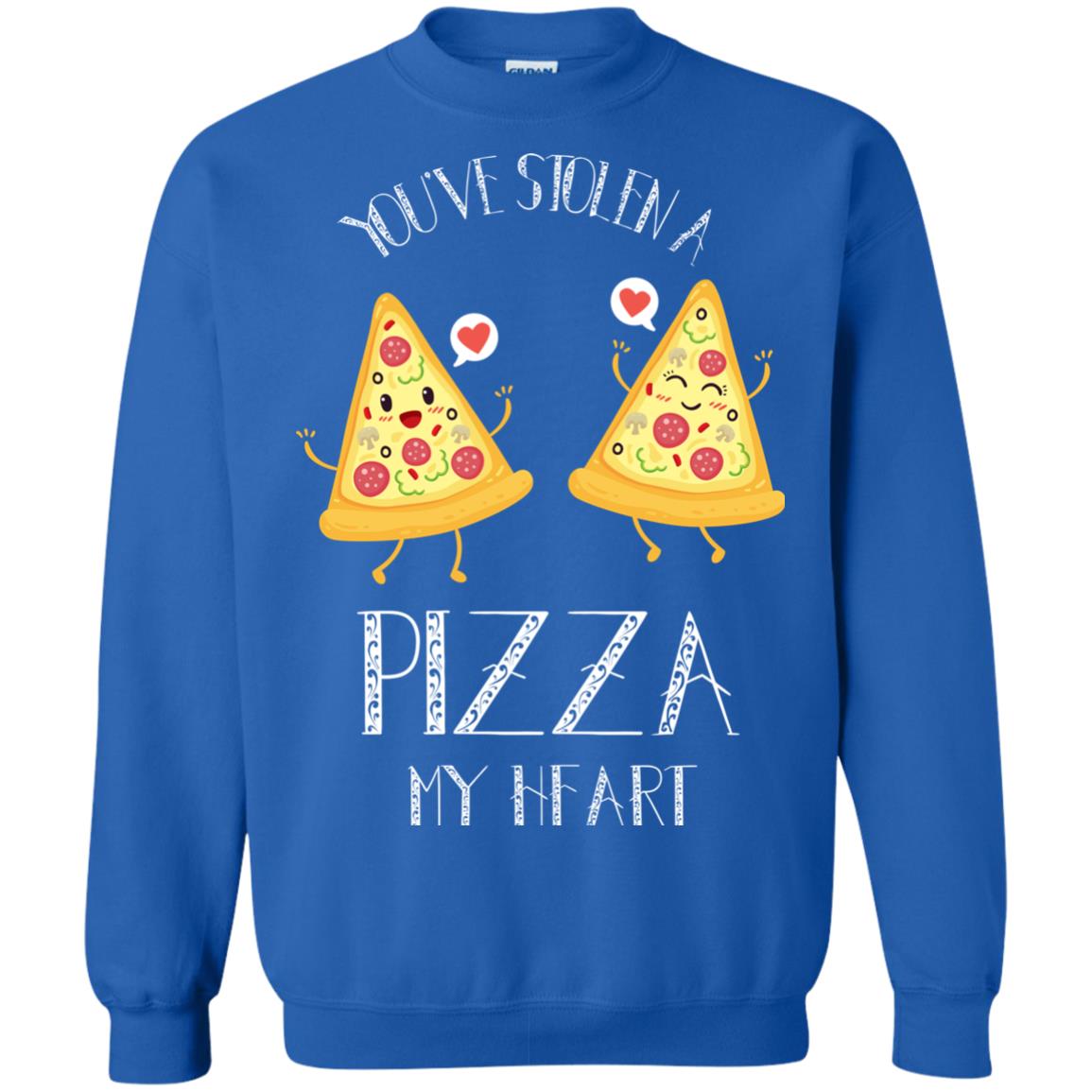 Pizza Lover T-shirt You've Stolen A Pizza My Heart Royal