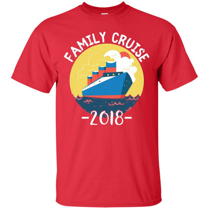 Summer Holiday T-shirt Family Cruise 2018 Red